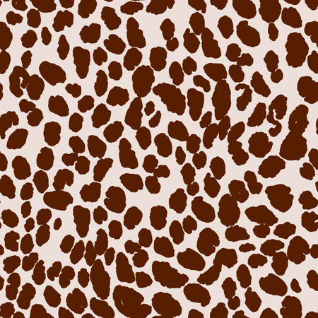 Abstract modern leopard seamless pattern. Animals trendy background. Beige decorative vector stock illustration for print, card, postcard, fabric, textile. Modern ornament of stylized skinのイラスト素材