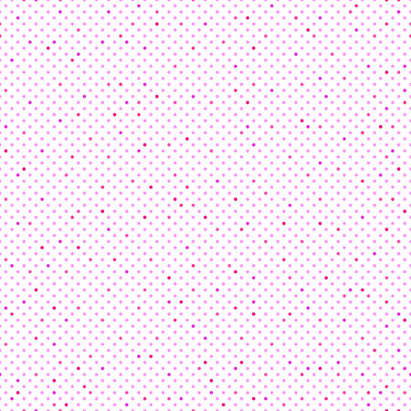 Abstract fashion polka dots background. White seamless pattern with pink textured circles. Template design for invitation, poster, card, flyer, banner, textile, fabric. Halftone card.のイラスト素材