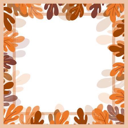Print for kerchief, bandana, scarf, handkerchief, shawl, neck scarf. Squared pattern with ornament for fabric, textile, silk products. Paisley vector with oak leaves. Floral modern tracery.のイラスト素材