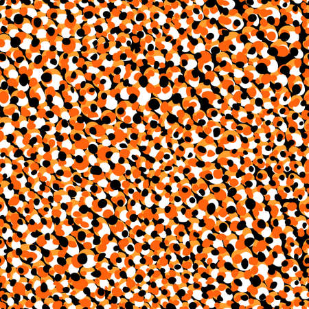 Abstract modern animal seamless pattern. Orange and black ornament. Decorative vector stock illustration for posters, card, postcard, fabric, textile. Ornament of stylized skin.のイラスト素材
