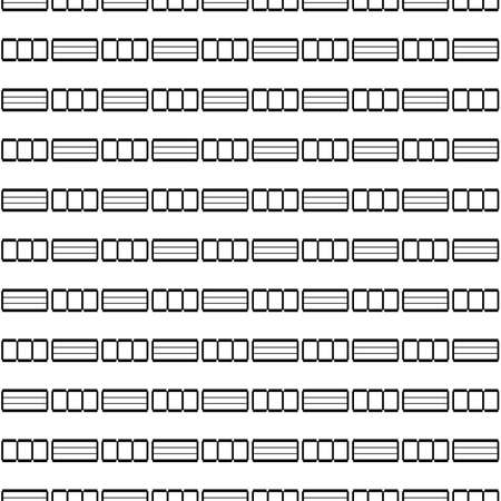 Abstract geometric black and white seamless pattern for web page, textures, card, poster, fabric, textile. Monochrome graphic repeating design. Modern minimalist stylish squared ornament.のイラスト素材