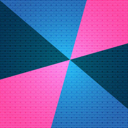 Pop art colorful comics book magazine cover. Striped rainbow background. Cartoon funny retro pattern strip mock up. Vector halftone illustration. 90-s style. Sunburst, starburst shape.のイラスト素材