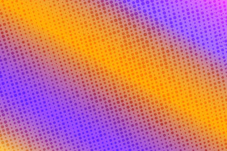 Creative illustration in halftone style with gradient. Abstract colorful background. Completely new design for business. Pattern for wallpaper, web page, textures. 90-s style.のイラスト素材