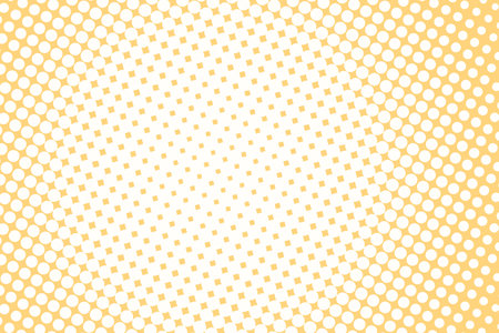 Pop art creative concept colorful comics book magazine cover. Polka dots colorful background. Cartoon halftone retro pattern. Abstract template design for poster, card, sale banner, empty bubble.のイラスト素材