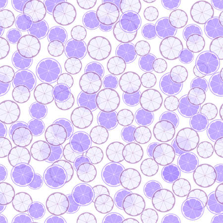 Summer illustration with oranges and limes. Seamless pattern with colorful fruits on white background. Food concept. Template design for invitation, poster, card, fabric, textile.のイラスト素材