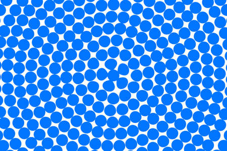 Pop art colorful comics book magazine cover. Polka dots white and blue background. Cartoon funny retro pattern. Vector halftone illustration. 90-s style. Template design for poster, card, flyer.のイラスト素材