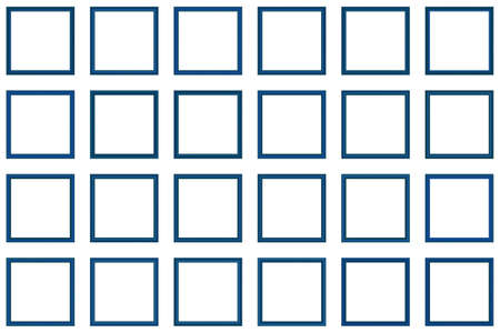 Big set of squared colorful vintage wooden frame for your design. Vintage cover. Place for text. vector illustration.のイラスト素材