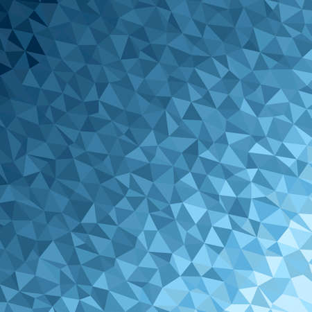 Polygonal dark blue mosaic background. Abstract low poly vector illustration. Triangular pattern in halftone style. Template geometric business design with triangle for poster, banner, card, flyer.のイラスト素材