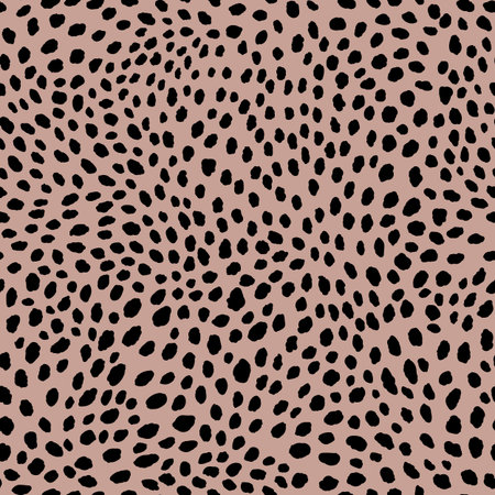 Abstract modern leopard seamless pattern. Animals trendy background. Beige and black decorative...