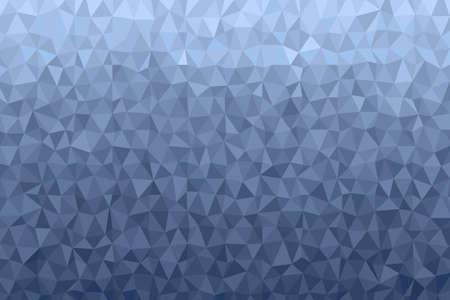 Polygonal dark blue mosaic background. Abstract low poly vector illustration. Triangular pattern in halftone style. Template geometric business design with triangle for poster, banner, card, flyer.のイラスト素材