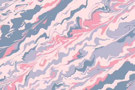 Fluid art. Modern artwork background. Mixture of acrylic paints. Abstract liquid painting marble texture, colorful gradient waves.のイラスト素材