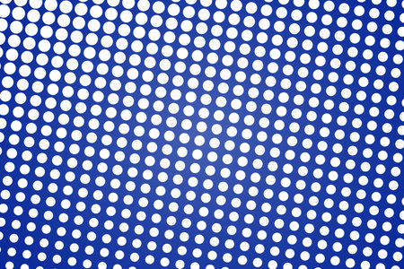 Pop art colorful comics book magazine cover. Polka dots blue and white background. Cartoon funny retro pattern mock up. Vector halftone illustration.90-s style.Template design for poster, card, flyer.のイラスト素材