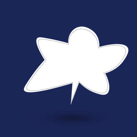 Black and white hand drow speech bubble. Cartoon Vector illustration. Isolated on transparent color background. Dialog cloud.のイラスト素材