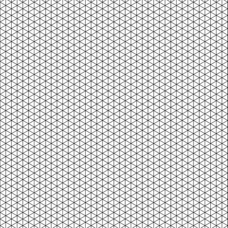 Grid paper. Isometric black grid on white background. Abstract lined transparent illustration. Geometric pattern for school, copybooks, notebooks, diary, notes, banners, print, books.のイラスト素材