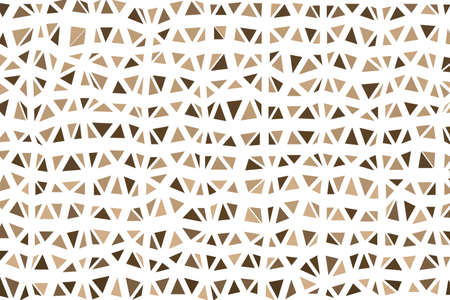 Polygonal beige mosaic background. Abstract low poly vector illustration. Triangular pattern in halftone style. Template geometric business design with triangle for poster, banner, card, flyerのイラスト素材