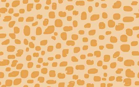 Abstract modern leopard seamless pattern. Animals trendy background. Beige decorative vector stock illustration for print, card, postcard, fabric, textile. Modern ornament of stylized skinのイラスト素材