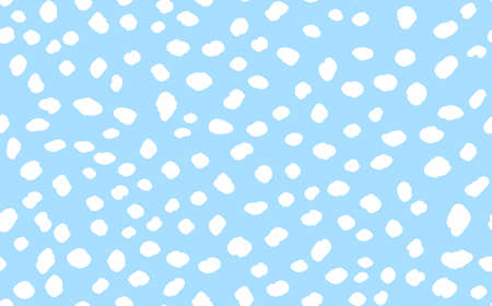 Abstract modern leopard seamless pattern. Animals trendy background. Blue and white decorative vector stock illustration for print, card, postcard, fabric, textile. Modern ornament of stylized skinのイラスト素材