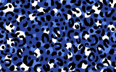 Abstract modern leopard seamless pattern. Animals trendy background. Colorful decorative vector stock illustration for print, card, postcard, fabric, textile. Modern ornament of stylized skinのイラスト素材