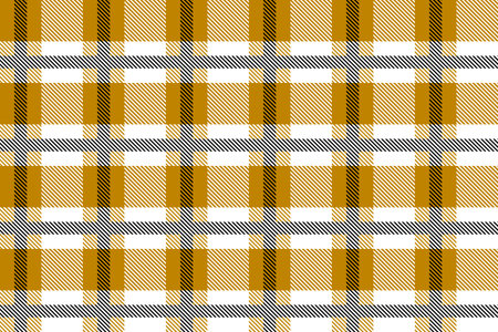 Brown and black Scotland textile seamless pattern. Fabric texture check tartan plaid. Abstract geometric background for cloth, card, fabric. Monochrome repeating design. Modern squared ornamentのイラスト素材