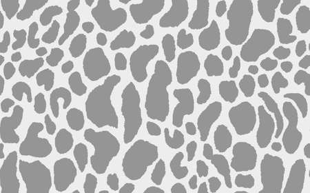 Abstract modern leopard seamless pattern. Animals trendy background. Grey decorative vector stock illustration for print, card, postcard, fabric, textile. Modern ornament of stylized skinのイラスト素材