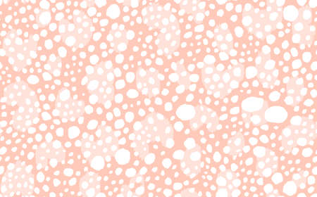 Abstract modern leopard seamless pattern. Animals trendy background. Beige and white decorative vector stock illustration for print, card, postcard, fabric, textile. Modern ornament of stylized skinのイラスト素材
