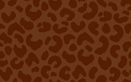 Abstract modern leopard seamless pattern. Animals trendy background. Brown decorative vector stock illustration for print, card, postcard, fabric, textile. Modern ornament of stylized skinのイラスト素材