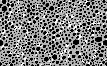 Abstract modern leopard seamless pattern. Animals trendy background. Grey and black decorative vector stock illustration for print, card, postcard, fabric, textile. Modern ornament of stylized skinのイラスト素材