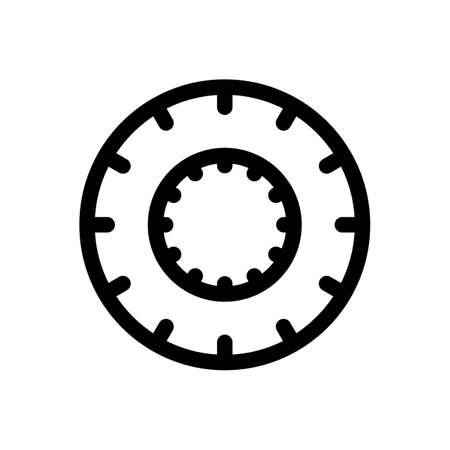 Target aim icon, archer sports game symbol. Game aiming sight dot pointer. Shoot sniper rifle focus cursor. Bullseye mark targeting. Isolated vector illustrationのイラスト素材