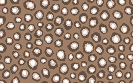 Abstract modern leopard seamless pattern. Animals trendy background. Brown decorative vector stock...