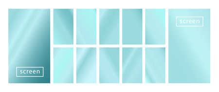 Mobile screen lock display collection of colorful backgrounds in trendy neon colors. Modern screen...