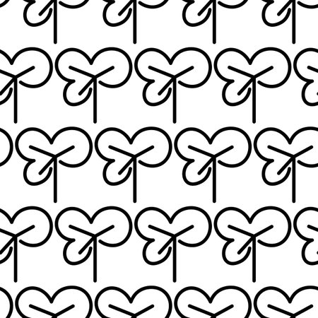 Black and white seamless pattern with tree icon. Vector trees symbol sign. Plants, landscape design for print, card, postcard, fabric, textile. Business idea conceptのイラスト素材