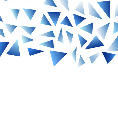 Polygonal blue mosaic background. Abstract low poly vector illustration. Triangular pattern, copy...