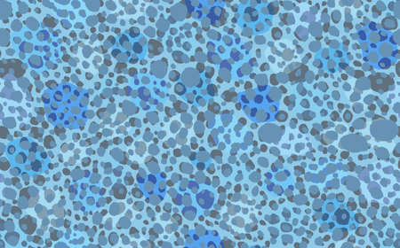 Abstract modern leopard seamless pattern. Animals trendy background. Blue decorative vector stock illustration for print, card, postcard, fabric, textile. Modern ornament of stylized skinのイラスト素材