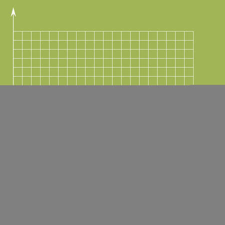 Grid paper. Mathematical graph. Cartesian coordinate system with x-axis, y-axis. Squared background with color lines. Geometric pattern for school, education. Lined blank on transparent backgroundのイラスト素材
