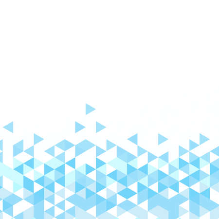 Polygonal blue mosaic background. Abstract low poly vector illustration. Triangular pattern, copy space. Template geometric business design with triangle for poster, banner, card, flyerのイラスト素材