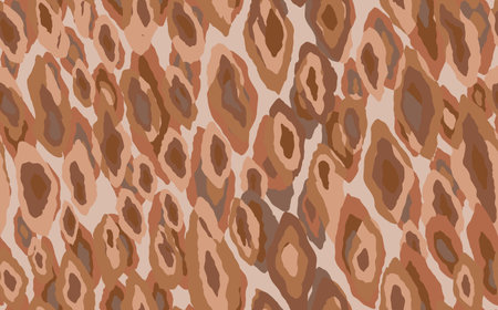 Abstract modern leopard seamless pattern. Animals trendy background. Brown decorative vector stock illustration for print, card, postcard, fabric, textile. Modern ornament of stylized skinのイラスト素材