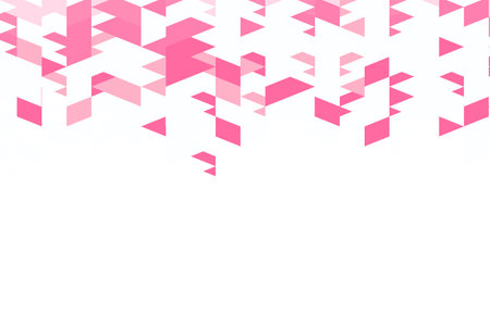 Polygonal pink mosaic background. Abstract low poly vector illustration. Triangular pattern, copy...