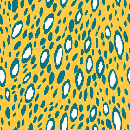 Abstract modern leopard seamless pattern. Animals trendy background. Color decorative vector stock illustration for print, card, postcard, fabric, textile. Modern ornament of stylized skinのイラスト素材