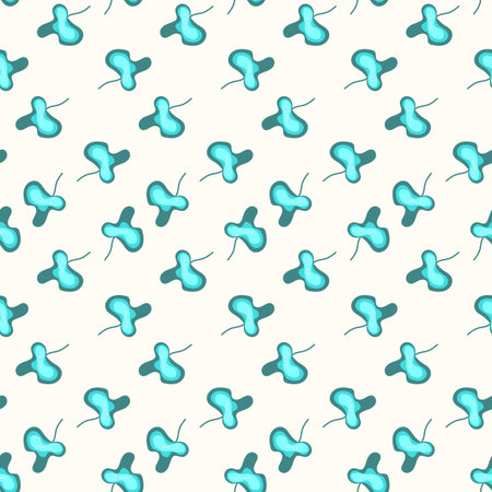 Seamless floral pattern based on traditional folk art ornaments. Colorful flowers on light...