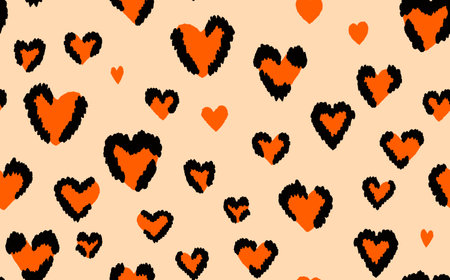 Abstract modern leopard seamless pattern. Animals trendy background. Color decorative vector stock...