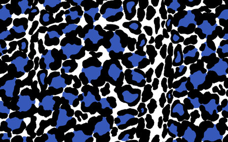 Abstract modern leopard seamless pattern. Animals trendy background. White and black decorative...