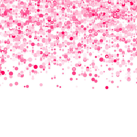 Abstract fashion polka dots background. White dotted pattern with rainbow gradient circles. Template design for invitation, poster, card, flyer, banner, textile, fabricのイラスト素材