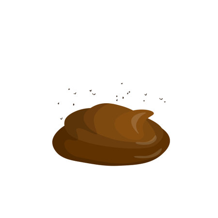 Cartoon poo, template icon. Kawaii poop isolated on white background. Shit pattern, evil turd....