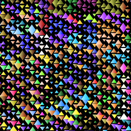 Polygonal rainbow mosaic background. Abstract low poly vector illustration. Triangular pattern in...