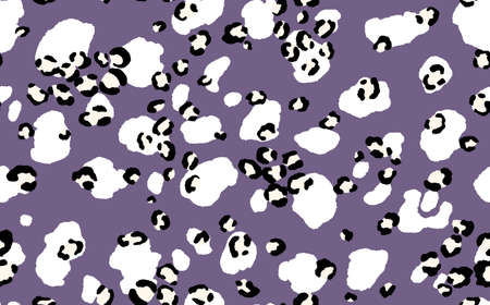 Abstract modern leopard seamless pattern. Animals trendy background. Color decorative vector stock illustration for print, card, postcard, fabric, textile. Modern ornament of stylized skinのイラスト素材