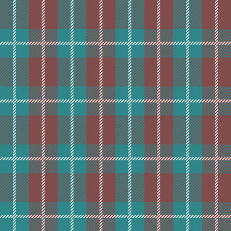 Blue and beige Scotland textile seamless pattern. Fabric texture check tartan plaid. Abstract geometric background for cloth, fabric. Monochrome graphic repeating design. Modern squared ornament.のイラスト素材