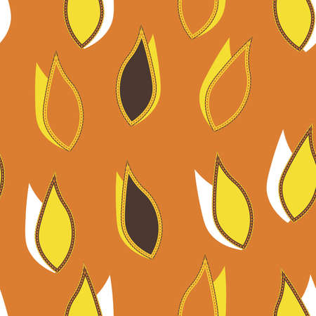 Seamless pattern with geometric aboriginal ornament. Ethnic tribal rounded color background. Afican, australian motiph. Dots painting. Vector illustration, template design for cloth, card, fabricのイラスト素材