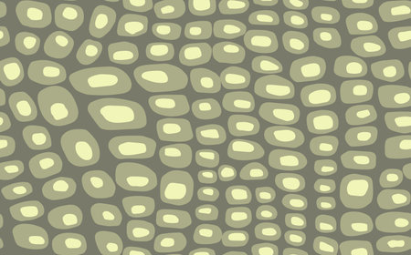 Abstract modern crocodile leather seamless pattern. Animals trendy background. Grey decorative vector illustration for print, fabric, textile. Modern ornament of stylized alligator skinのイラスト素材