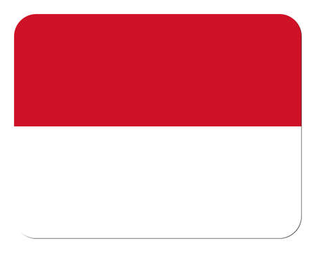 Flag of Monaco. National symbol in official colors. Template icon. Abstract vector backgroundのイラスト素材