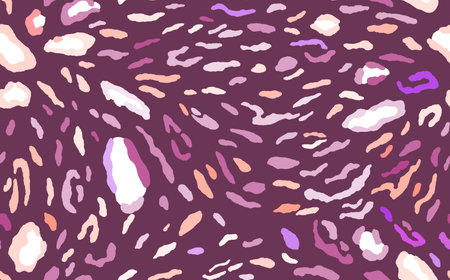 Abstract modern leopard seamless pattern. Animals trendy background. Color decorative vector stock illustration for print, card, postcard, fabric, textile. Modern ornament of stylized skinのイラスト素材